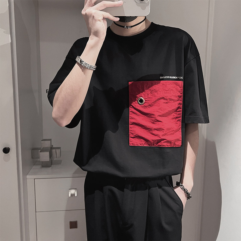 D107-特P58-控78M-3XL95%棉5%聚酯纤维线上高克重重磅短袖,男装T恤,电商A216