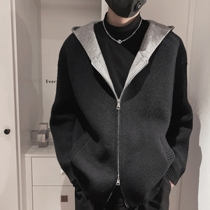 MX255P118控158M-3XL41%腈纶31.5%聚酯纤维27.5%锦纶开衫连帽外套图片