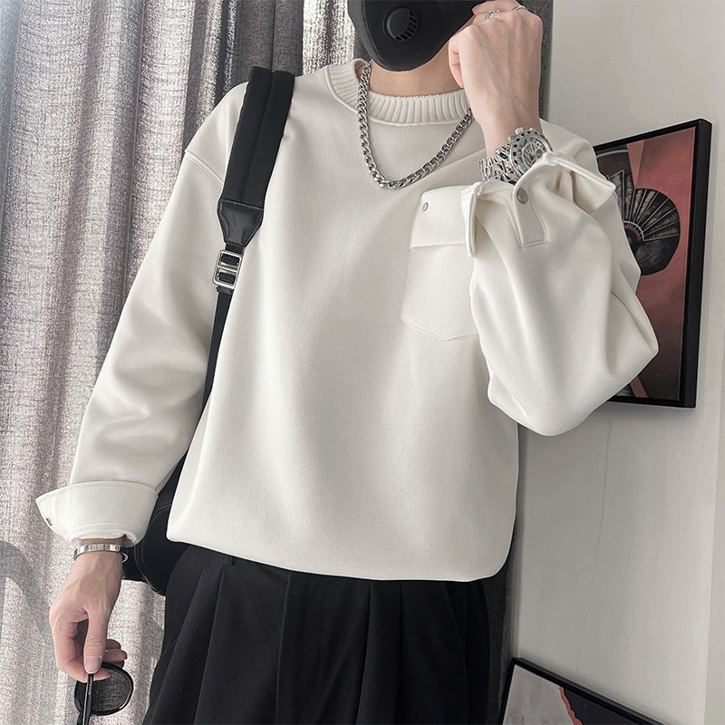 WY272-P78-控108-M-3XL面50%50%涤底涤手袖扣防风德绒卫衣,男装卫衣,电商A216
