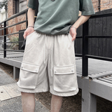 K05-M-3XL-P58-控8860%棉40%聚酯纤维洗水棉大口袋短裤，男装牛仔裤，电商A216
