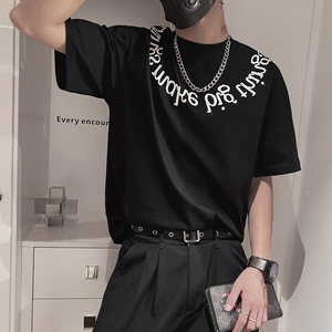 X10-P48 控68 2023夏季新款男士t恤打底衫社会小伙短袖潮流上衣图片