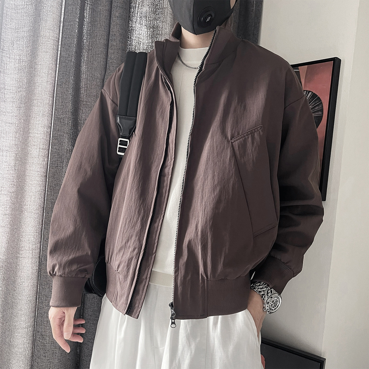 WT82-P88-控128-M-3XL-聚酯纤维 基础大口袋夹克图片