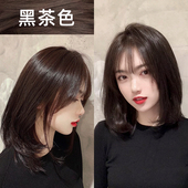 染发剂膏女黑茶色深咖啡棕黑色冷棕色巧克力色正品 植物遮盖白发纯