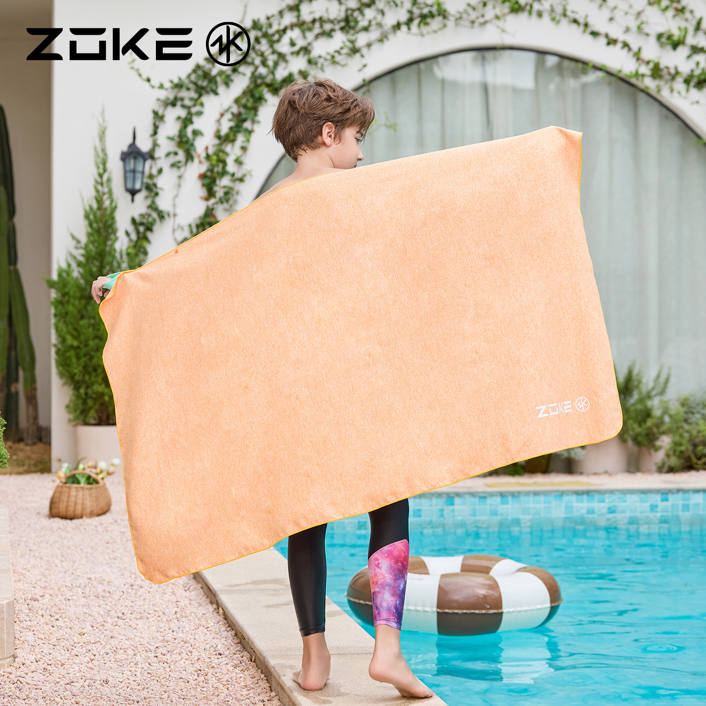 洲克儿童吸水浴巾成人游泳毛巾