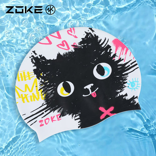洲克硅胶泳帽加大防水舒适不勒头