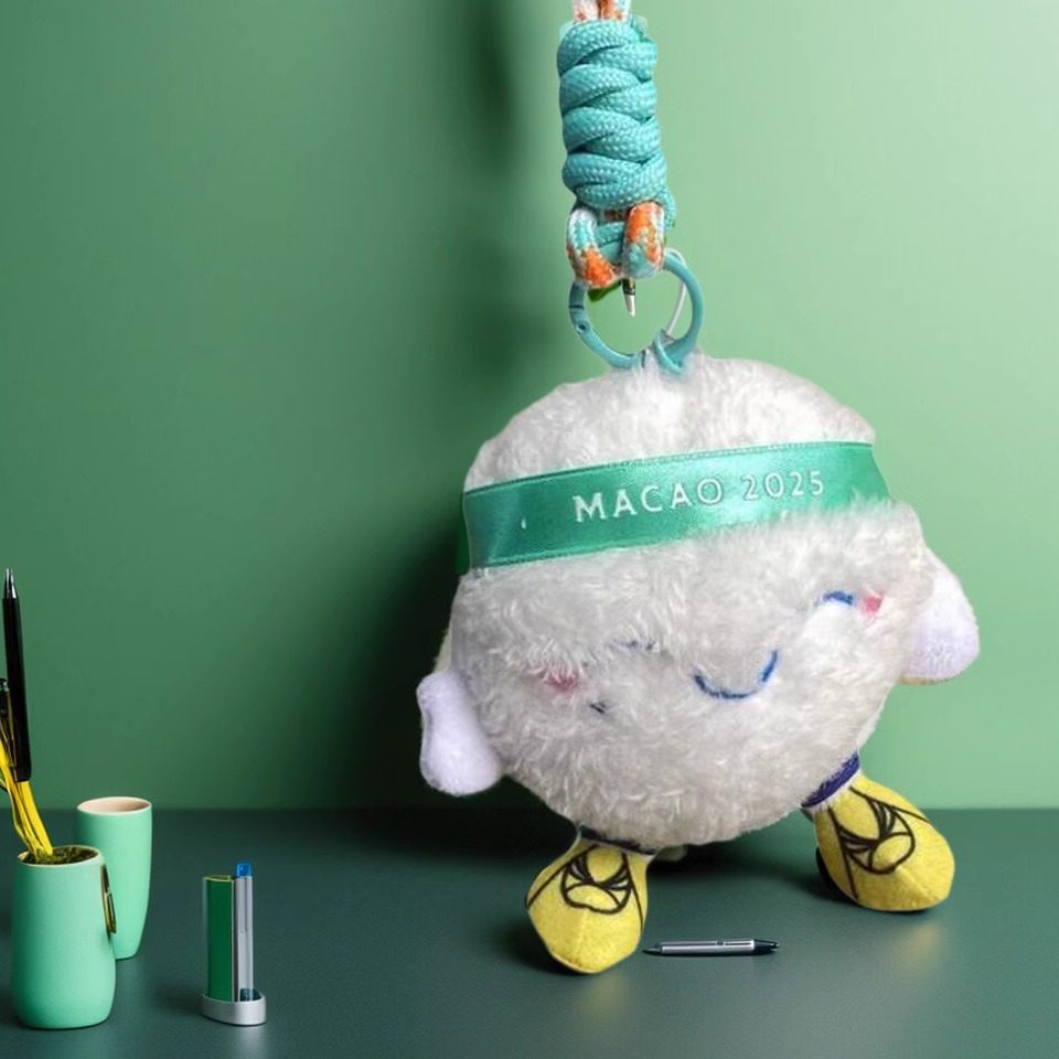 2025年澳门国际乒联男子及女子世界杯毛绒莎头吉祥物书包挂件,模玩/动漫/周边/娃圈三坑/桌游,文化/体育周边,淘宝优惠券,粉丝福利购,淘宝优惠卷