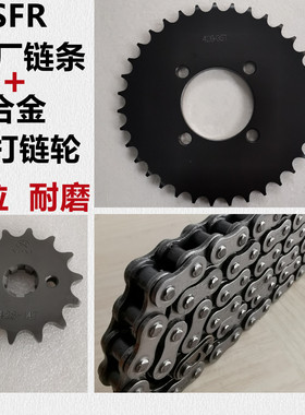 适用铃木GD110赛驰QS110赛胜FW110畅迪牙盘链盘套链链轮油封链条