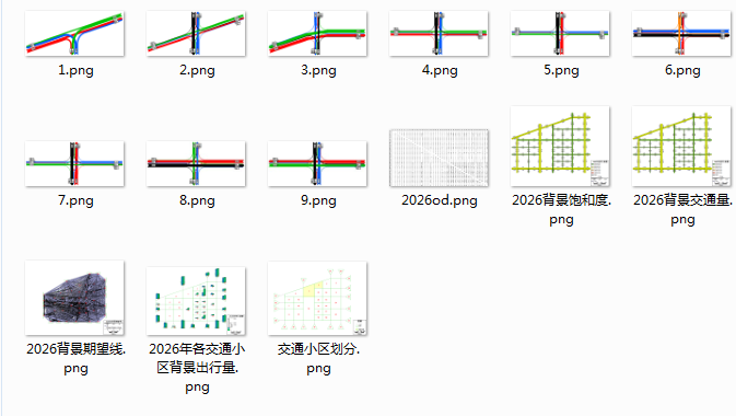 Transcad交通影响评价分析软件实例模型过程数据教学资料交通工程