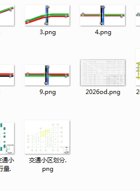 Transcad交通影响评价分析软件实例模型过程数据教学资料交通工程