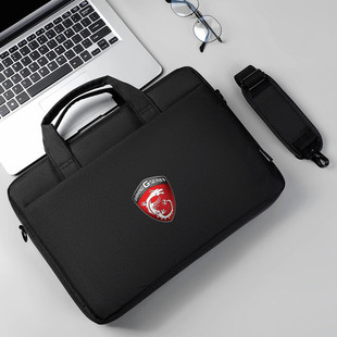 适用微星SummitE16 Evo电脑包16英寸男女通勤大容量单肩斜挎两用背包可套栏杆箱便携防水防震笔记本MSI手提袋