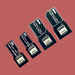 正反方向Mini大卡/Micro中卡/Nano小卡外接ESIM转接板5*6芯片测试