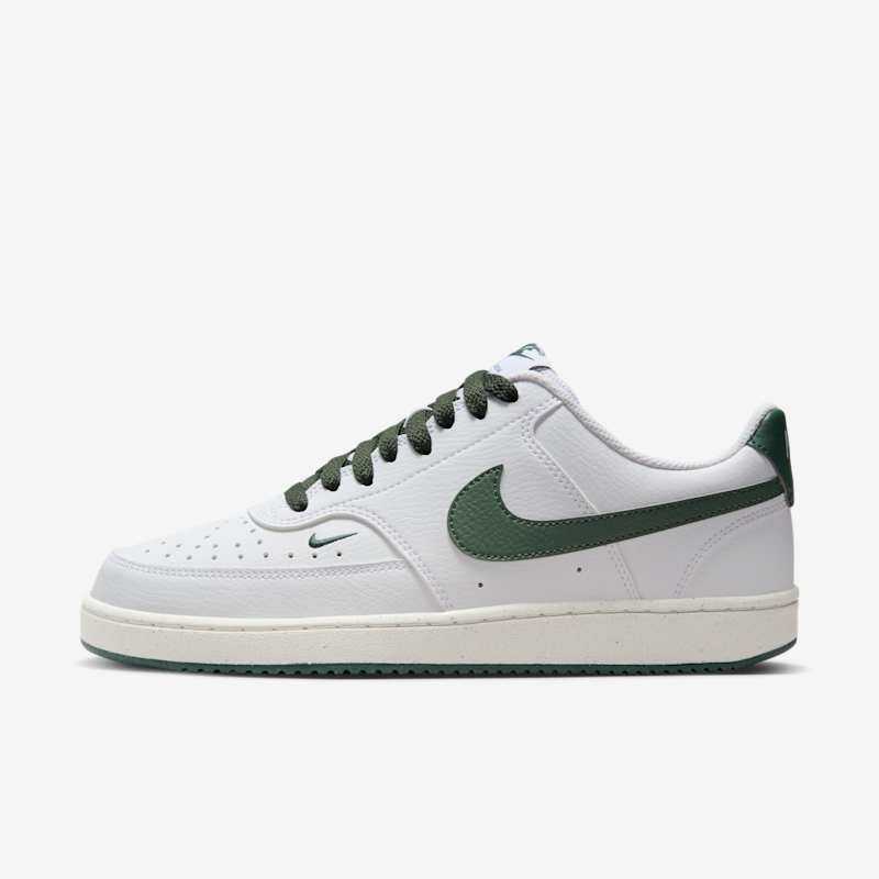 NIKE耐克女鞋COURT小空军白绿低帮复古运动鞋休闲板鞋FV9952-101