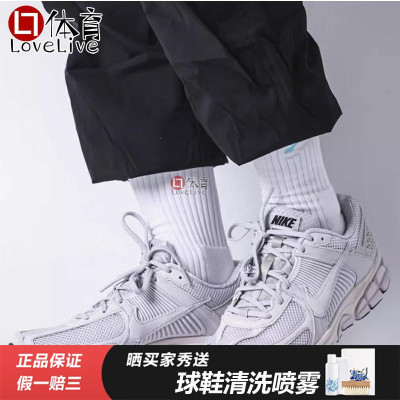 Nike灰白男女气垫休闲跑步鞋