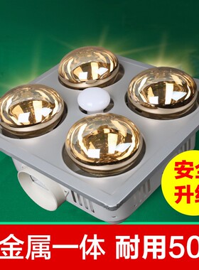 飞利普适用品牌旗舰店30*30老式木质吊顶金属灯暖浴霸排气照明