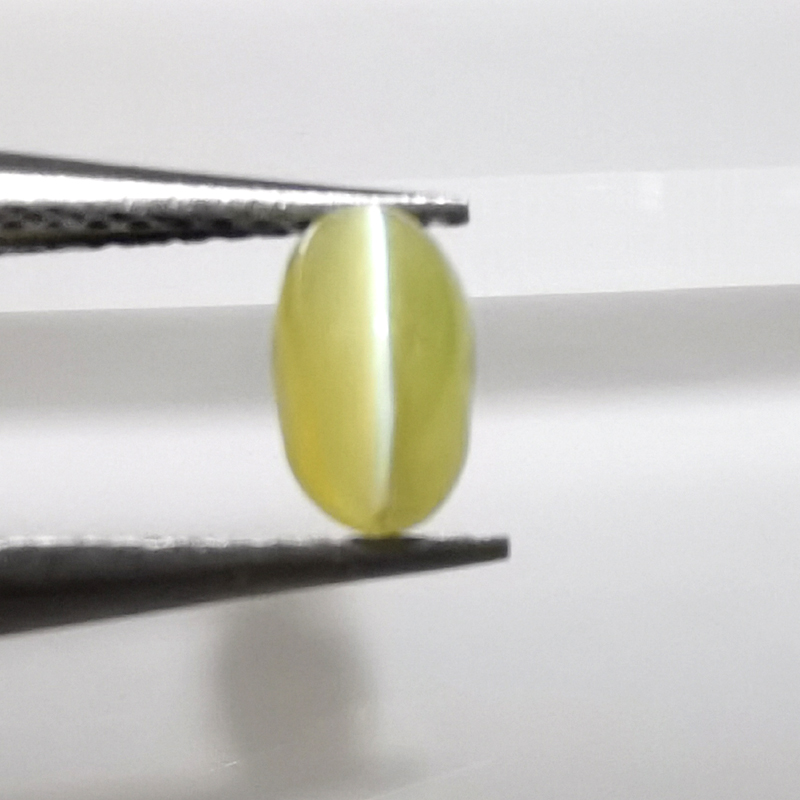 【精品裸石】1.2克拉 椭圆 天然金绿猫眼 戒面 吊坠