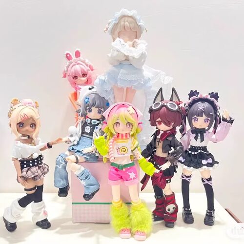 正版自由主张电子萌宠12分bjd盲盒可动人偶娃娃潮玩摆件手办礼物