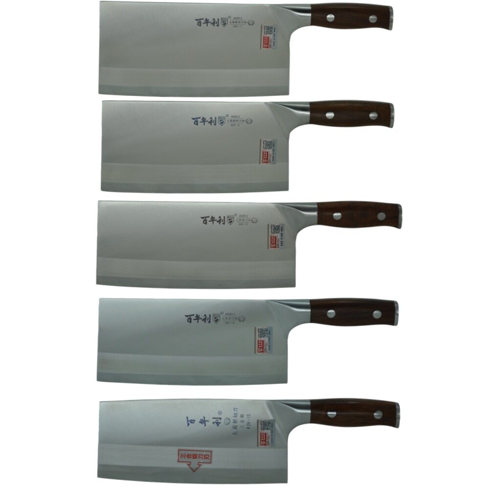 百年利大厨厨师刀桑刀三合刚斩切刀切片刀厨片刀厨师切片刀桑刀
