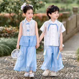 小城谣上春山玉盘声声慢小城烟火儿童舞蹈服表演出服装中华美少年