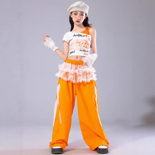 爵士舞女童服装潮酷时髦儿童多巴