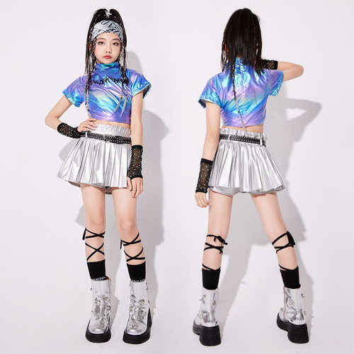 跳APT离别开出花daddy快乐崇拜日不落女孩儿童阿萨舞蹈表演出服装