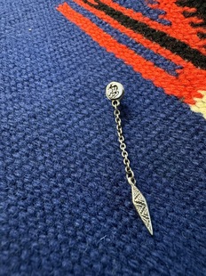 推荐巨百搭不挑人）美国那瓦霍印第安雨神通体925银流苏耳环坠