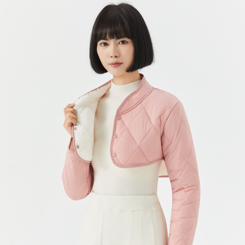 棉衣女短款加绒内穿小棉袄