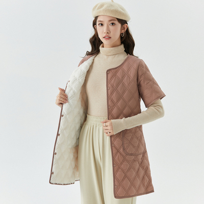 保暖中长款棉衣衫宣修身羽绒棉