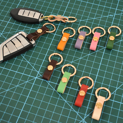 牛皮小巧迷你手工挂件汽车钥匙扣