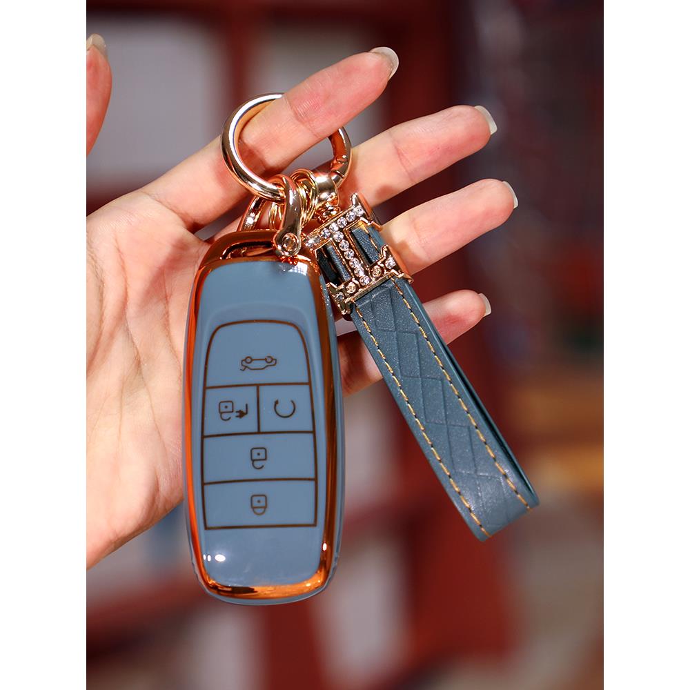 适用广汽传祺埃安s钥匙套splus魅580 ia5 aion iA5GE3炫魅630壳包