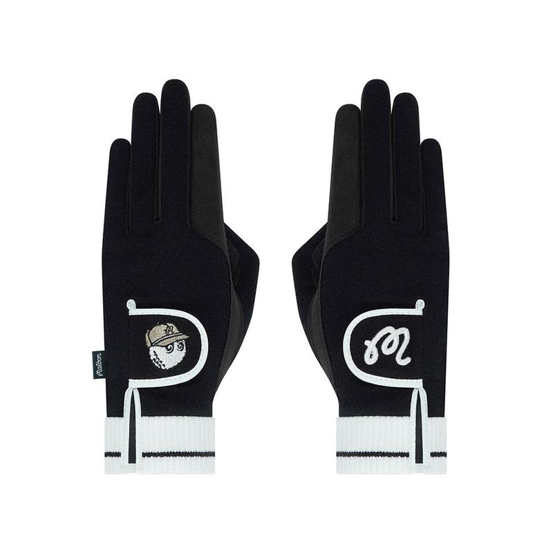 MalbonGolf女士手套保暖防风贴合耐用合成皮革聚酯纤维醋酸纤维