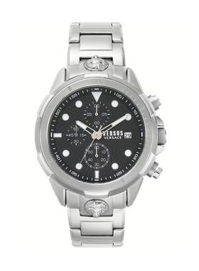 代购VERSUS男士机械表不锈钢表盘防磁表带米防水计时表