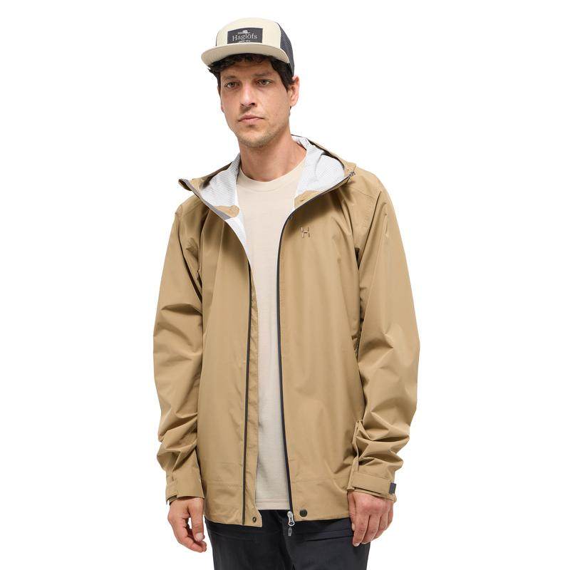 代购HAGLOFS男士冲锋衣防水防风透气户外夹克连帽长袖防水外套