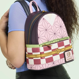 代购Loungefly Demon Slayer Nezuko鬼灭之刃联名款祢豆子双肩包