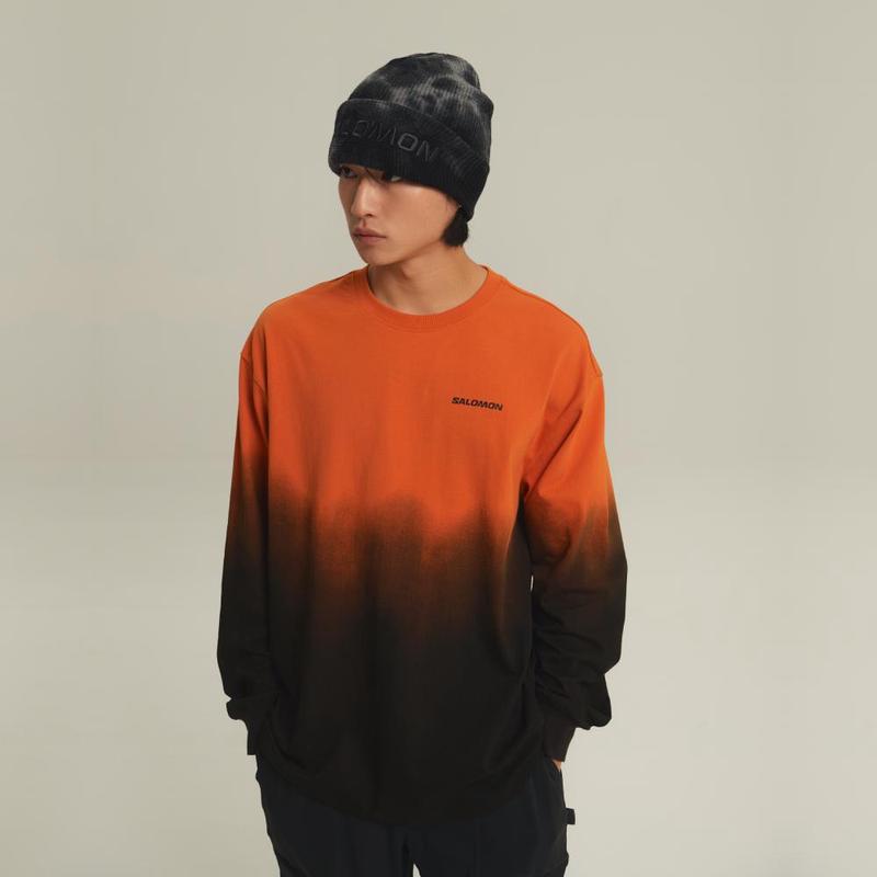 代购代购SALOMON萨洛蒙男士长袖T恤透气舒适轻量穿着日常休闲
