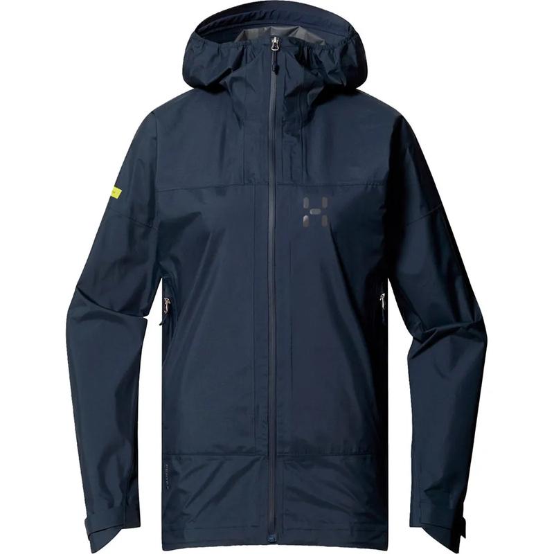 代购HAGLOFS女士冲锋衣防水防风透气户外夹克连帽长袖防风外套