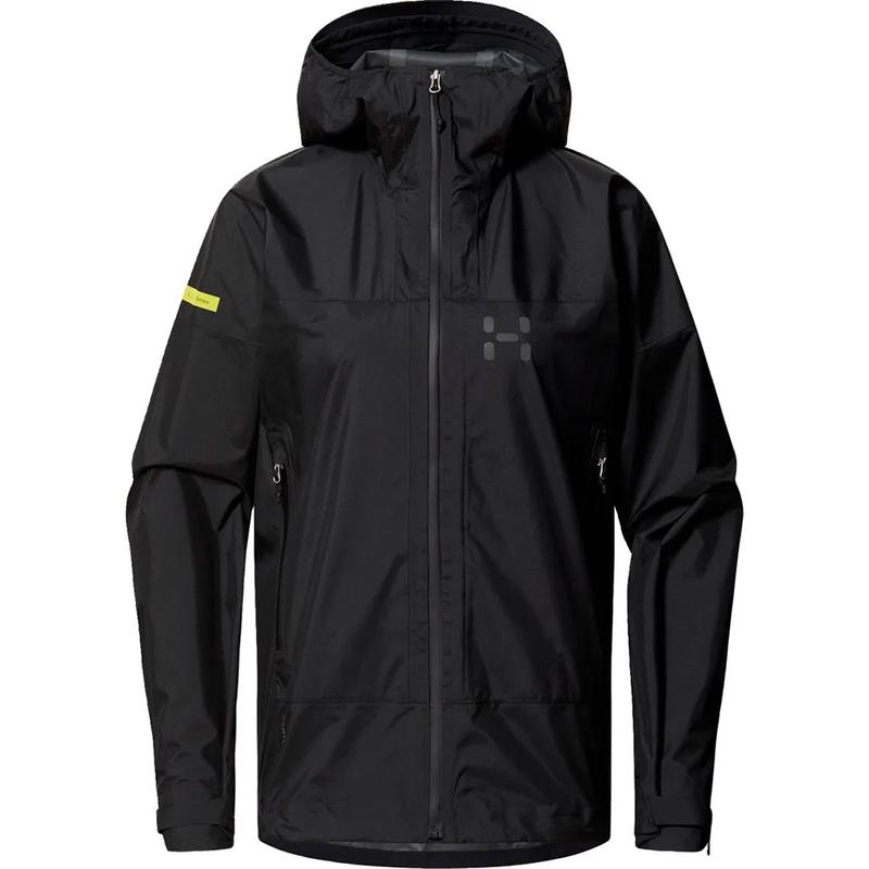 代购HAGLOFS女士冲锋衣防水防风透气户外夹克连帽长袖防风外套