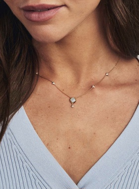 海外代购Kendra Scott（饰品）女士项链18k金托帕石日常搭配