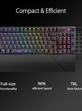 代购Asus华硕 ROG Strix Scope II 96 三模式连接游戏竞技机械键