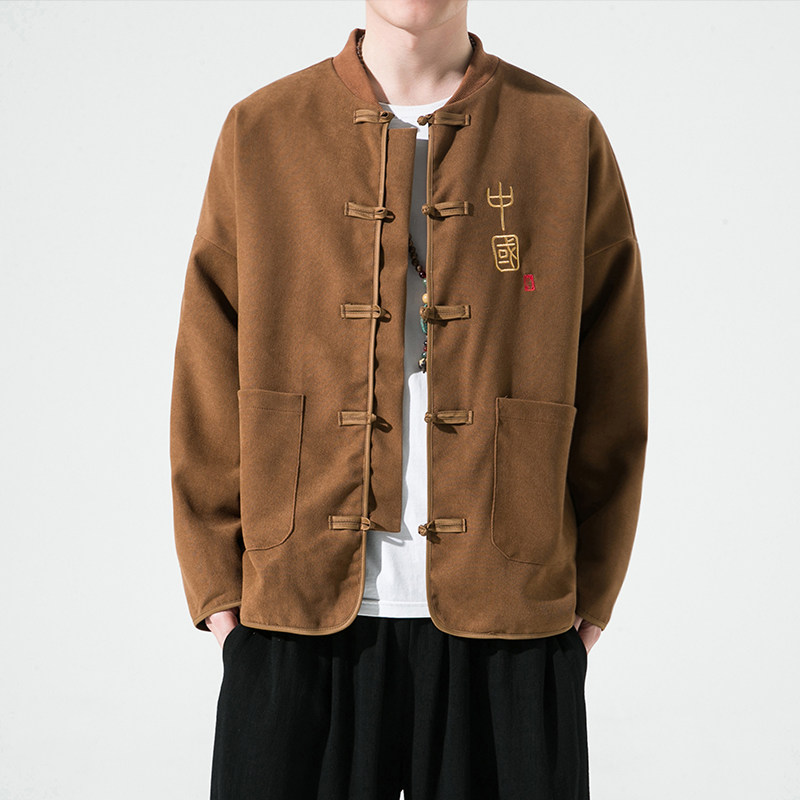 秋季新中式盘扣男士汉服夹克