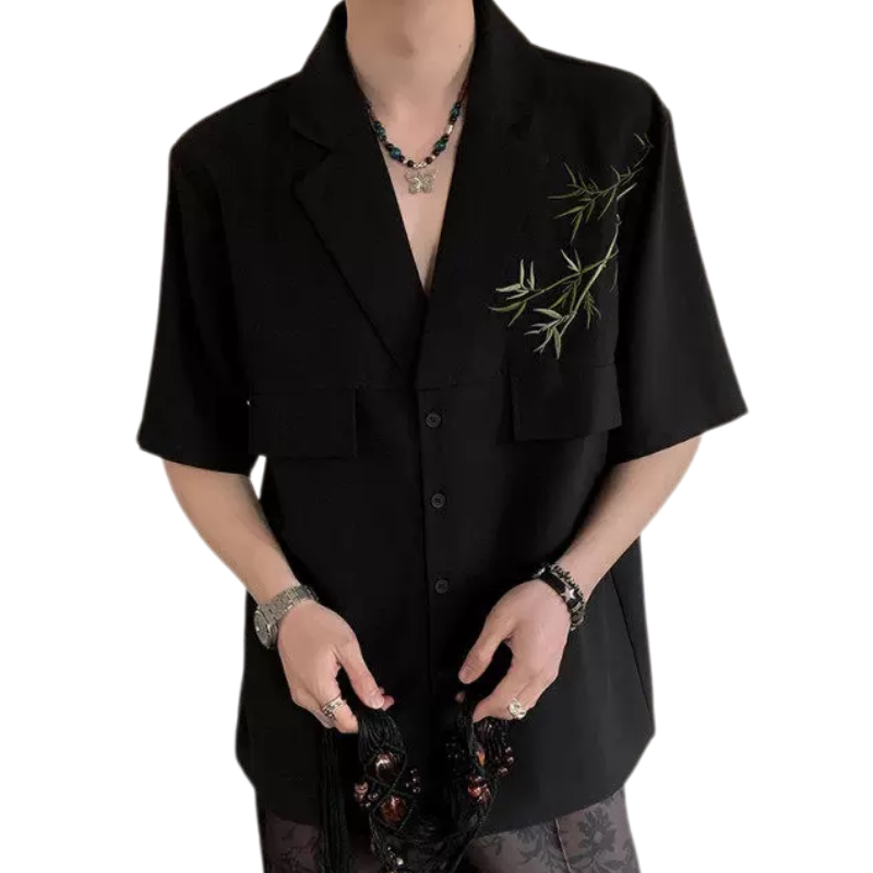 男士新中式衬衫港式青年2026新款国潮上衣订婚衣服外套衬衣春夏季