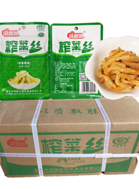 涪厨娘涪陵榨菜100g鲜爽菜丝榨菜芯开胃速食菜正宗友江下饭菜整箱
