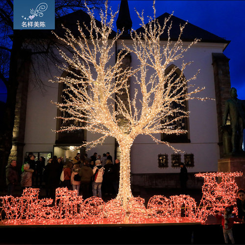 圣诞节户外商业广场名样美陈