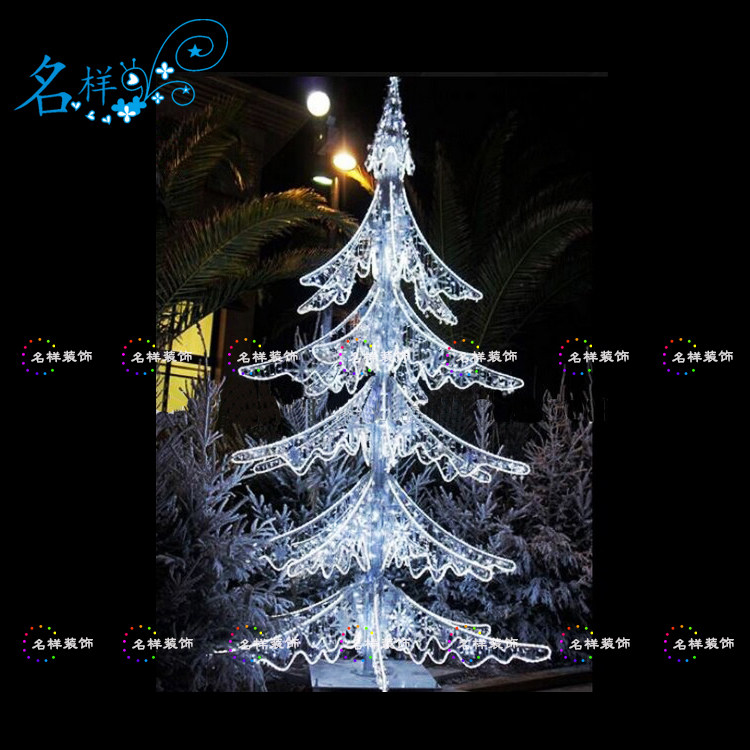 定制名样美圣诞节装饰异形户外广场大型LED发光灯光圣诞树草坪灯