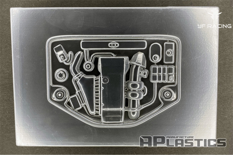 APLASTICS 1|10 RV 평면 자동차 드리프트 자동차 쉘 시뮬레이션 엔진 실 장식 엔진 내부 수정