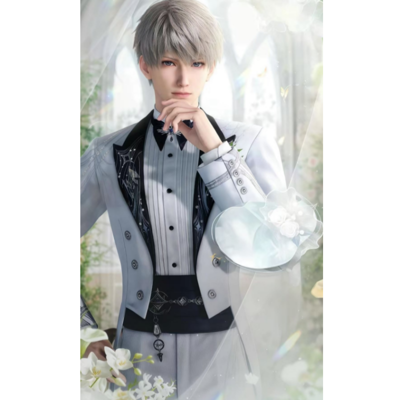 沈星回婚卡服恋与深空婚服COSPLAY燕尾服西装秦彻祁煜黎深夏以昼