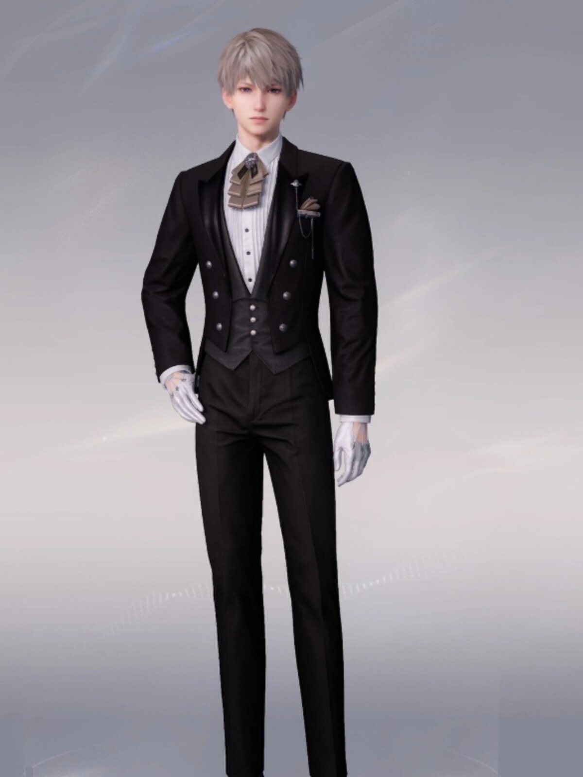 SHEN XING RETURNED TO THE PEACH BLOSSOM LAND AND THE DEEP SPACE COSPLAY THE TUXEDO MAN QI YU QIN CHE THE MENS PERFORMANCE THE ART TEST SUIT