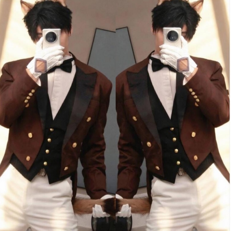 夏以昼猫猫卡COS服COSPLAY燕尾服西服套装演出祁煜沈星回秦彻黎深