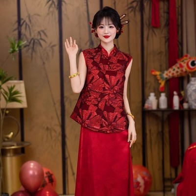 敬酒服新娘旗袍订婚礼服