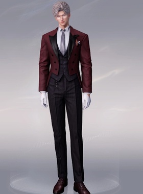 秦彻桃花源沈星回燕尾服男女恋与深空COSPLAY祁煜艺考演出猫猫卡