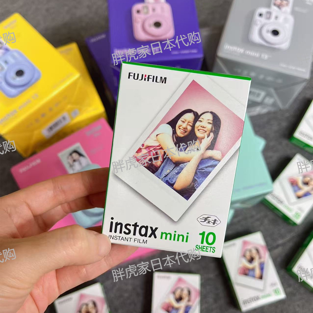 国现  日本直采！日期新鲜！富士mini 拍立得 白边 相纸 10张图片